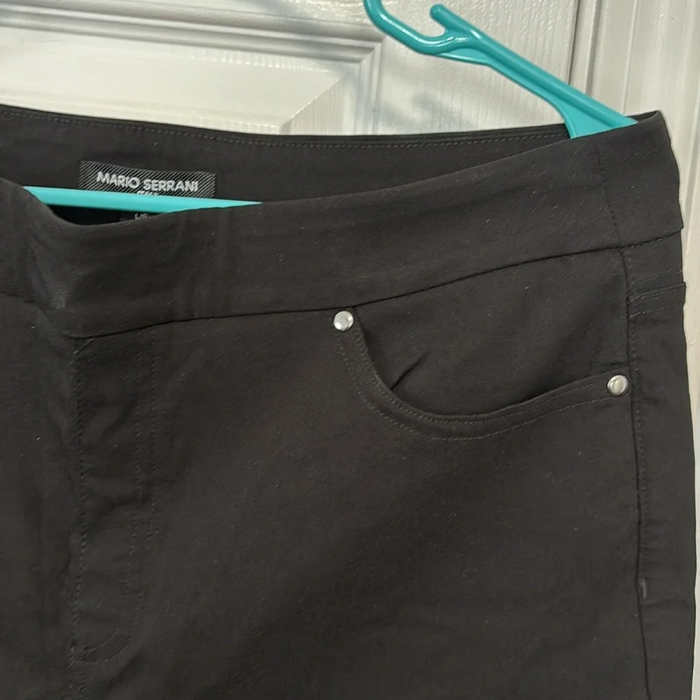 Mario Serrani Italy Women's Casual Pants Comfort Stretch Slim Fit Work Capri NEW - Picture 5 of 5